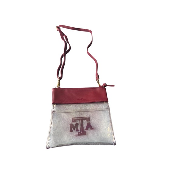 Texas A&M Aggies Clear Crossbody‎ Bag Purse Stadium Approved  7.5" L X 7.5" H - Picture 3 of 4